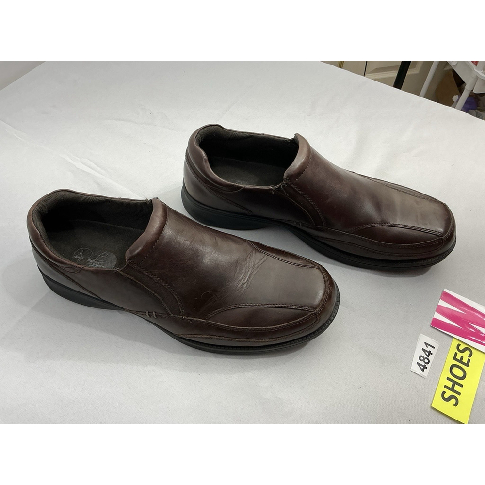 Mens George Foreman Footworks Smart System Slip On Loafers 14 M Brown NWOT